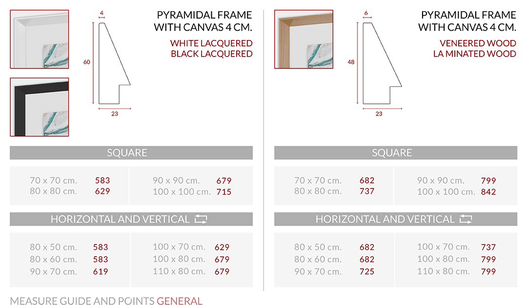 Medidas Marco Pyramidal with Canvas L